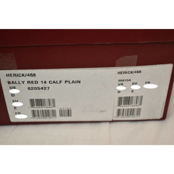 NIB BALLY HERICK RED PATENT LEATHER HI TOP STRIPE LOGO SNEAKERS 8 US 41 main image 10